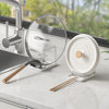 Kitchen Countertop Stainless Steel Pot Lid Storage Rack Household Spatula Thick Chopping Board Rack Chopstick Holder Multi-Purpose Drain Storage Rack