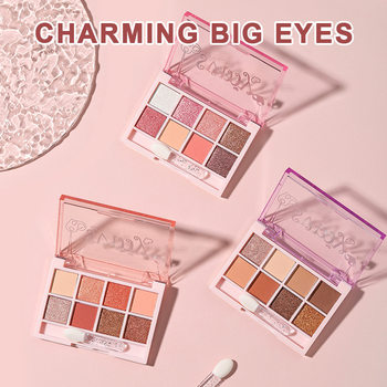 [Export/Cross-Border Svmy Only] New Eight-Color Pearlescent Matte Earth-Color All-In-One Eye Shadow 8107