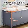 Double-Door Slate Kitchen Storage Rack Floor-Standing Multi-Layer Storage Cabinet Multi-Function Microwave Oven Vegetable Cutting Sideboard