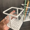 Japanese-Style Minimalist Iron Spray-Painted Chopstick Holder Kitchen Utensil Storage Rack No-Drill Chopstick Cage