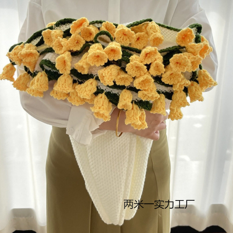 Rose Bouquet Blanket Finished Eternal Flower Nap Blanket Hand-Woven Decorative Blanket Old-Fashioned Blanket Factory Ready Stock