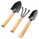 Household Flower Small Shovel Gardening Tools Three-Piece Set Green Plant Fleshy Loose Soil Shovel Iron Shovel Potted Flower Shovel