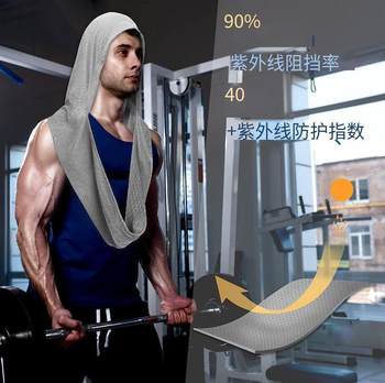 U-Shaped Cold Hoodie Towel Gym Beach Camping Style Construction Sun Protection Quick-Drying Sports Cool Towel Turban