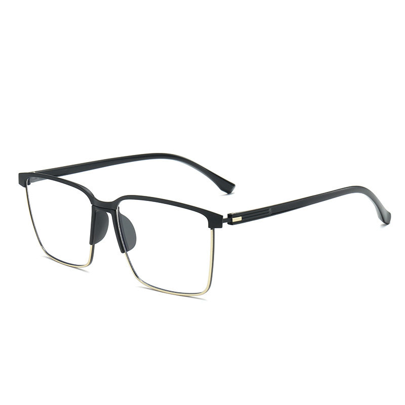 New Style Women's Color-Changing Glasses, High-End Tr90 Frames, Men's Cross-Border Square Glasses Frames, Wholesale Versatile Glasses Frames