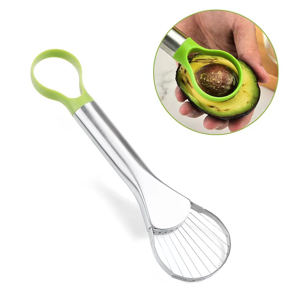 Stainless steel avocado knife fruit cutting stainless steel fruit splitter yellow peach coring pitaya slicer