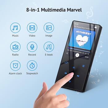 2026 New Bluetooth Mp3 Player Music Player Fm Radio with External Speaker Cross-Border Multi-Country