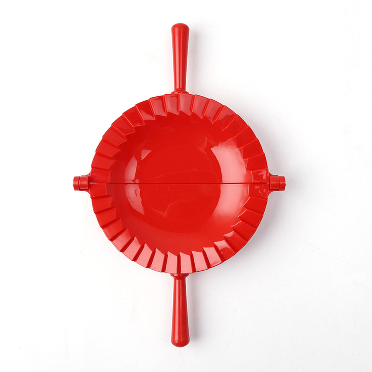 Spot Kitchen Manual Dumpling Mold Artifact Large Red Plastic Dumpling Mold Food Grade Dumpling Mold Clip