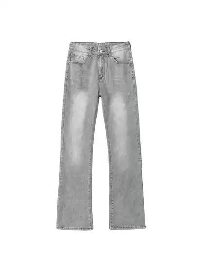 cleanfit Smoke Grey Jeans Men's Autumn Slim-fit Straight Pants American Style Retro Vibe Casual Pants