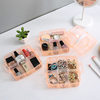 Storage Box Plastic Satchel Detachable Jewelry Storage Box Three-Layer Detachable Transparent Cosmetics Storage Box Wholesale