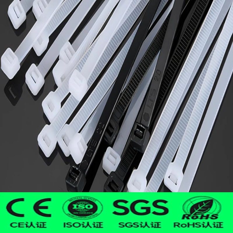 Nylon Cable Ties, Thickeneded Self-Locking Cable Ties, 4/6/8/12 Multiple Sizes Available, High Strength, Waterproof and Temperature Resistant