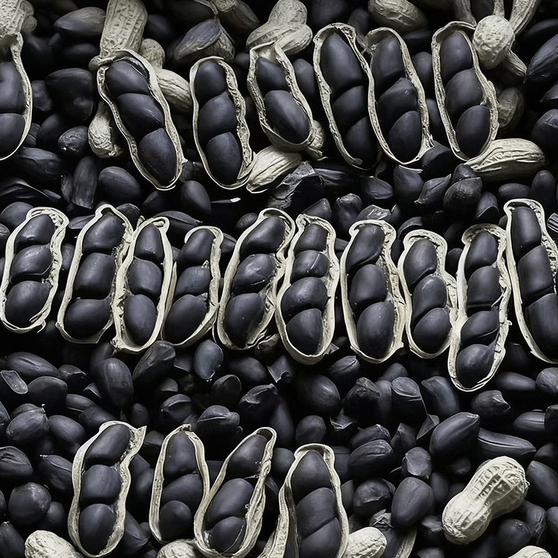 Authentic Selenium-Rich Raw Black Peanuts in Shells, Rich in Anthocyanins, Authentic Taste, Original Sweet Snacks