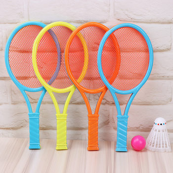 Manufacturers wholesale children's outdoor sports tennis racket baby kindergarten ball plastic badminton racket toys