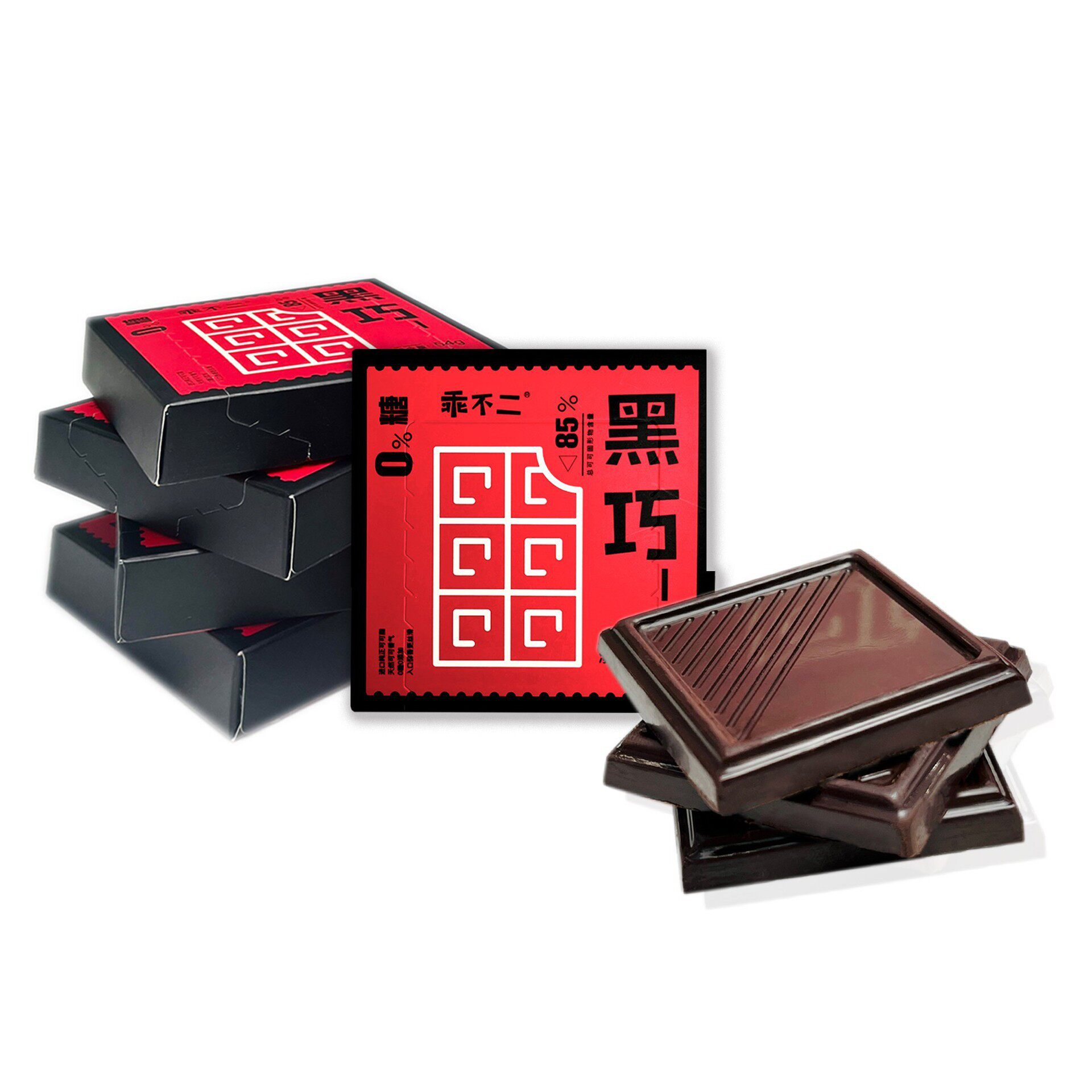 [Black Chocolate Hot Style Returns] Pure Cocoa 0 Sucrose 85% Pure Dark Chocolate Imported Cocoa Bean Snacks