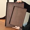 Hotel Tray Rectangular Black Walnut Tray Imitation Wooden Rectangular Tea Tray Commercial Tray Dinner Plate Dining Room Living Room