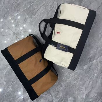 Polo Pure Cotton Canvas Men's and Women's Yoga Bag Fitness Bag Short-Distance Foreign Trade Travel Bag Handbag Shoulder Bag Crossbody Bag