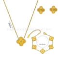 Laser cut floral three-piece set