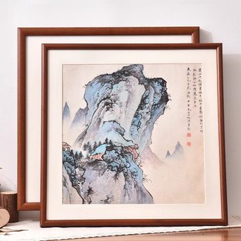 SOURCE Factory wholesale Chinese solid wood Chinese painting framed picture frame calligraphy photo frame 33 38 50 square frame