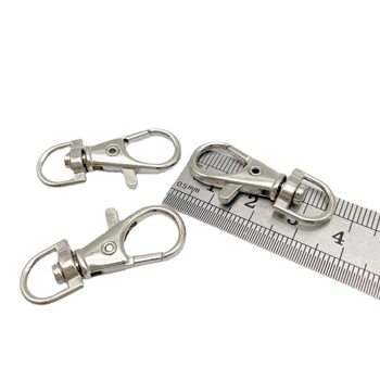 Keychain zinc alloy buckle key ring toy buckle lobster buckle dog buckle bag buckle key ring d-shaped buckle ready-made