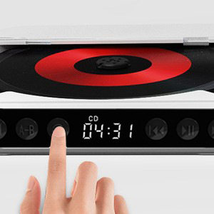 Bluetooth Cd Player Repeater, Thin and Light Walkman, English Listening Album Cd Mini Player, Home Speaker