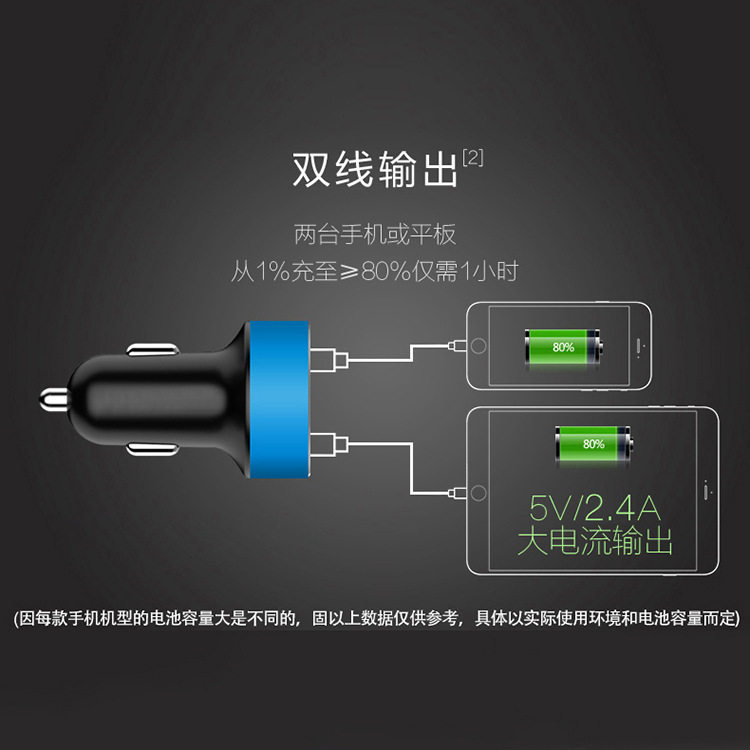 Car Charger quick charge one to two cigarette lighter car mobile phone charger conversion plug car charger flash charge