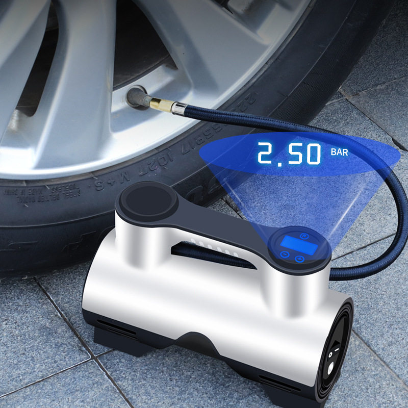 Car-Mounted Electric Air Pump for Automobiles, Small Portable Air Pump for Cars, 12V High-Power Tire Inflator