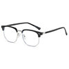 New Black Myopia Glasses for Men with Big Faces, Retro 2204Tr Eyebrow Casual Business Anti-Blue Light Danyang Glasses Frame