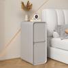 Light Luxury Solid Wood Bedside Table Cream Style Simple Modern Small Home Bedroom Bedside Table 20cm Sandwich Ultra-Narrow Cabinet