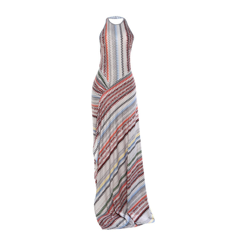 Summer Womens Dress Fashionable Halter Neck Slim Fit Unique Print Bodycon Style Perfect for Parties and Events