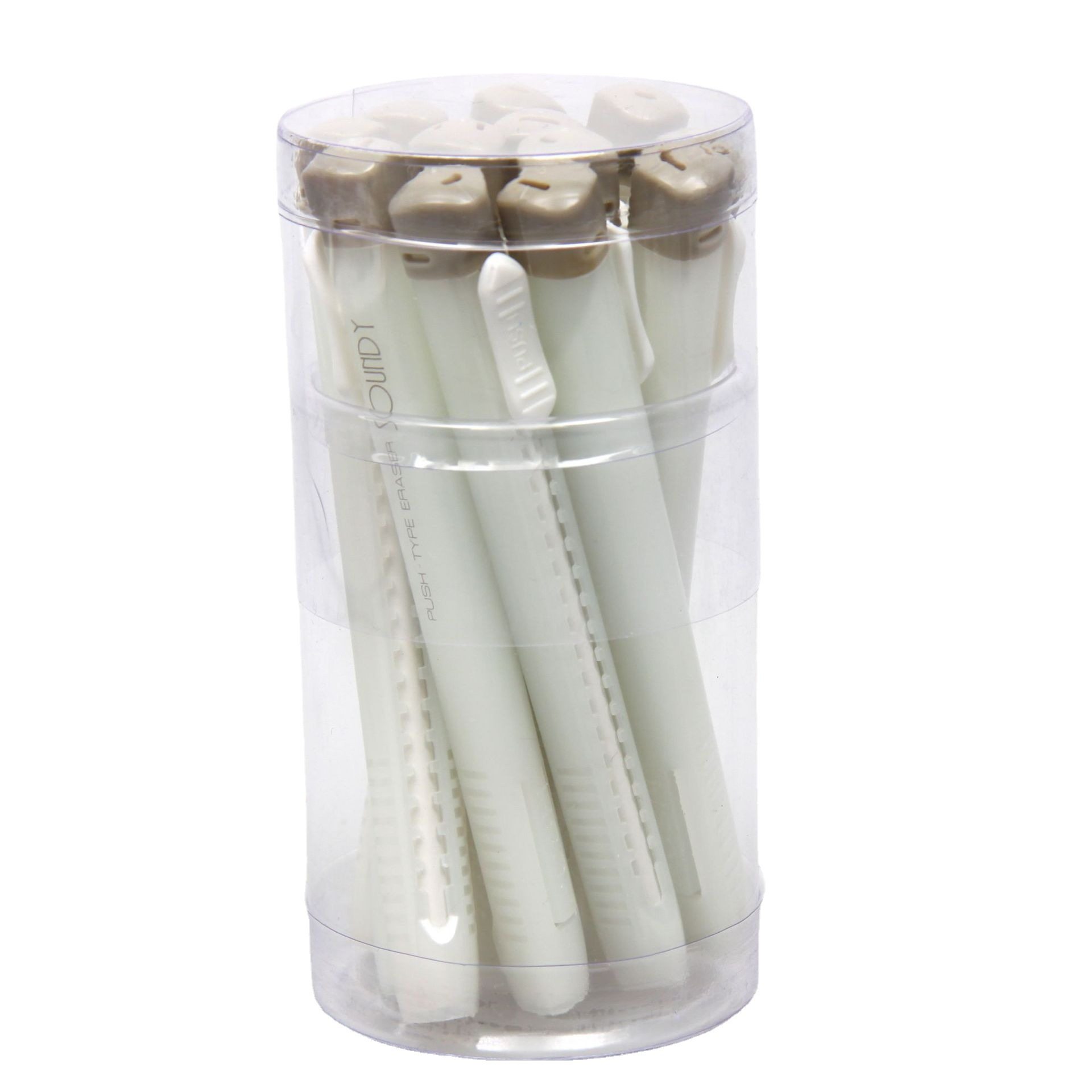 New Generation Creative Portable Solid Color Retractable Eraser for Primary School Students Cute Triangle Push-Pull Long Pen Eraser