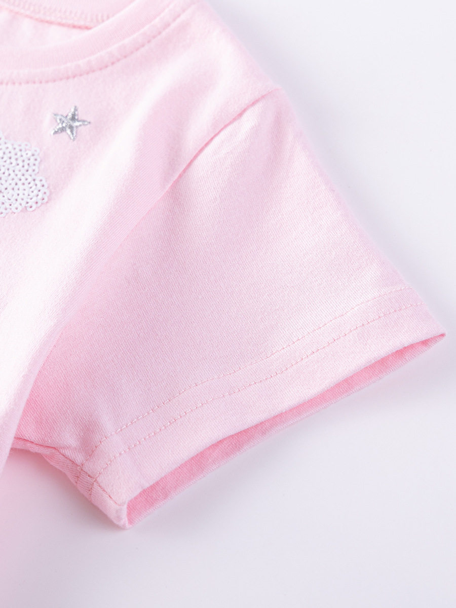 Girls' Tulle Princess Dress, Summer Cotton Short-sleeve Kids' Dress, Cute Kids' Dress