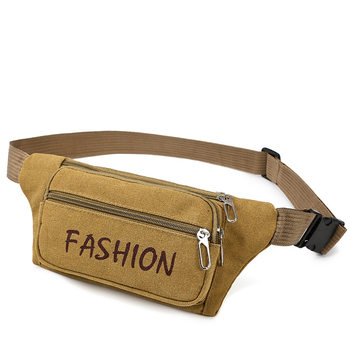 Foreign Trade New Waist Bag Men's Multi-function Supermarket Cashier Bag for Mobile Phone Ride Crossbody Canvas Waist Bag