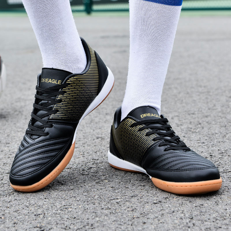 Giày bóng đá nam cổ thấp đinh gãy tập luyện thi đấu size 38-45 — DR07 đinh gãy đen trắng, DR07 đinh gãy vàng đen