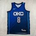 Heat pressed 26 thunder 8 city deep blue