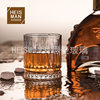 Spot European Classical Cup Crystal Glass Striped Whiskey Cup Foreign Wine Cup Bar Cup Spirit Cup Wholesale
