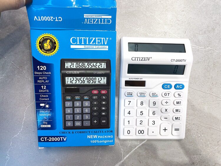karuida /卡瑞达 计算器 CT-2000TV双屏显示  两个颜色