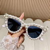 European and American trend cat's eye triangle sunglasses personalized colorful sunglasses women cross-border sunglasses