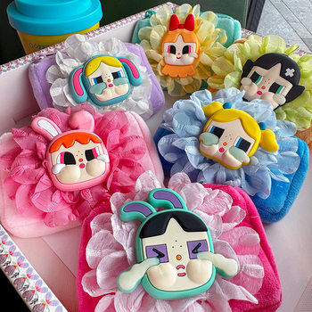 Cute Crying Baby Mesh Flower Cartoon Little Girl Girl Heart Cute New Product New Storage Wallet