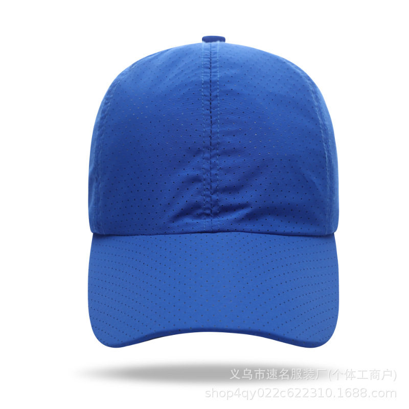 轻薄速干运动鸭舌透气遮阳帽子户外工作活动帽定制绣印标印logo