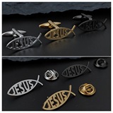 Новый французский английский алфавит JESUS Xiaoyu, мужская брошь, запонки, индивидуальность, универсальные деловые аксессуары
