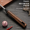 Factory cross-border kitchen utensils thickened 304 stainless steel mushroom shovel anti-scald non-slip cooking spatula handle wood