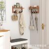 Wall Rack Combination Wall-Mounted Entrance Door Key Coat Rack Retro Wall Decoration Solid Wood Suspension Rack