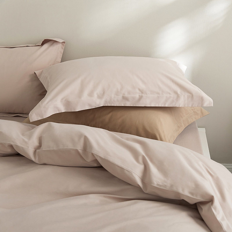 100-Count Pure Cotton Thickeneded Brushed Accessible Luxury High-End Skin-Friendly Cotton Bed Bed Sheets Quilt Cover Three-Piece Set Four-Piece Bed Set