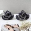 11cm High-End Luxury Bow Hair Clip Wheat Ear Hair Accessory for Women to Show Hair Volume on the Back of the Head Mesh Shark Clip