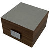 Spot wholesale pear grain wood 2 watch display storage box couple pair watch packaging box double Watch gift box