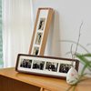 Long solid wood photo frame wholesale mortise and tenon black walnut calligraphy and painting mounting frame photo multi-palace frame hanging wall
