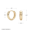 925 Silver Gold Plated -9mm