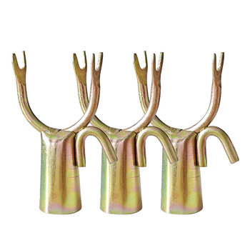 Large Clothes Fork Head, Metal Clothes Fork Head, Clothes Fork Head with Hook, Clothes Fork Accessories Connector, Clothes Drying Fork Head Wholesale