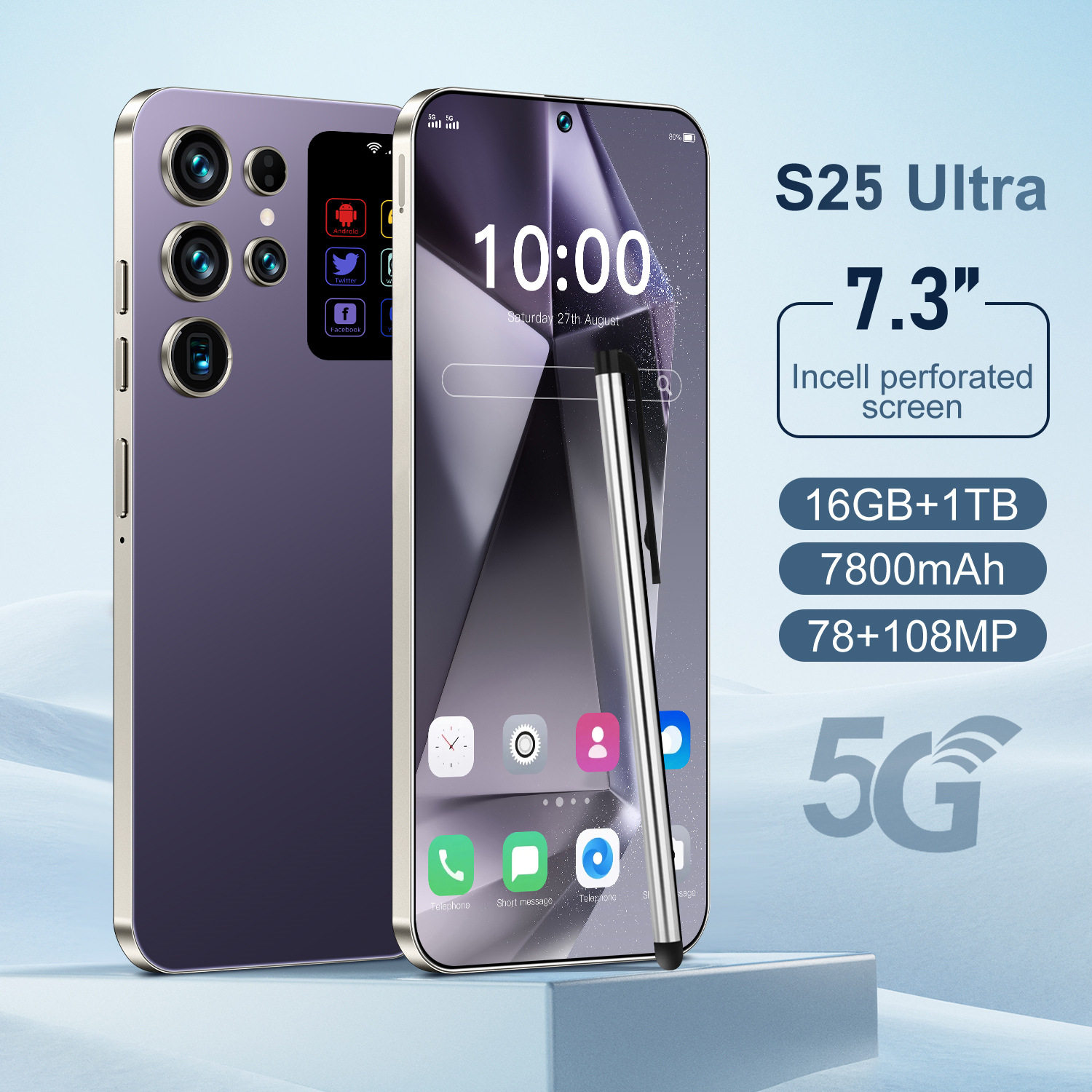智能手机S26 Ultra 高清大屏16+1T现货安卓源头工厂直发双卡双待