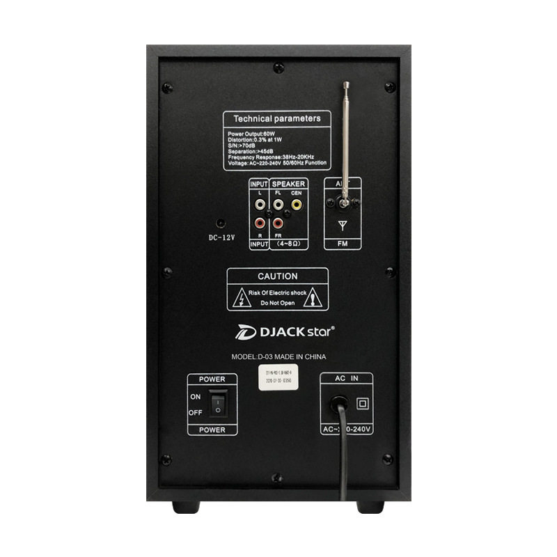 Bluetooth Combination Home Audio and Video System Multimedia Audio Fm USB Function