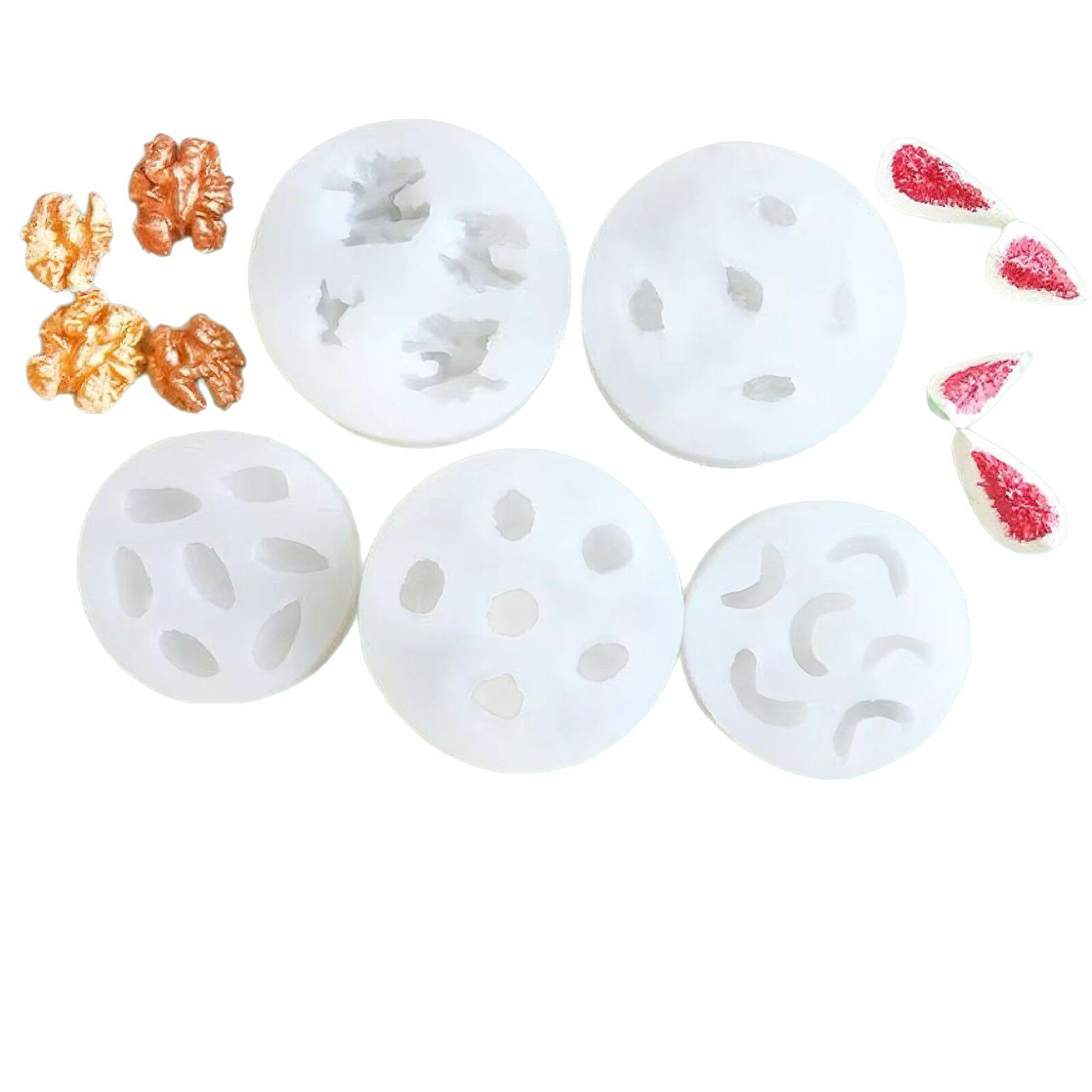 Simulated Nut Dessert Mold Fondant Cake Biscuit Decoration Baking Chocolate Mini Clay DIY Food Toy